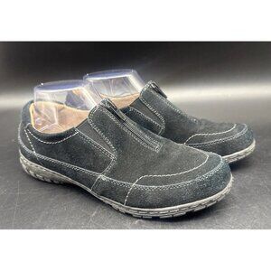 Naturalizer Raceland Women’s Black Suede Leather Slip On Comfort Sneaker Shoe 8